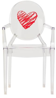 Kartell Loulou Ghost Kinderstuhl, Polykarbonat, transparent, 37 x 40 x 63 cm