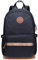 KAUKKO Schöner und durchdachter Rucksack mit Laptopfach für 15 Zoll Schule Uni 22L, 5-2, Schwarz, 17 Zoll, Schulranzen