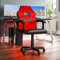 Vida Designs Racing Comet Gaming Computer Chair, Red & Black, Office Executive Adjustable Swivel Recliner Pu Faux-Leather (UKFR Certified)