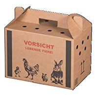 Caja de transporte para animales pequeños – 10 unidades – 3 tamaños (S – 320 x 197 x 230 mm)