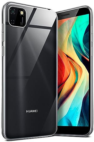 moex Aero Case für Huawei Y5p Hülle Durchsichtig, Silikon Handyhülle Transparent, Clear Case Ultra Slim, Backcover Schutzhülle Dünn, Silikonhülle Minimalistisch, Klar