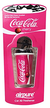 Airflair 3D Lufterfrischer Coca Cola Becherform (Cherry) – Langanhaltender Auto Duft – Auto Duft Innenraum mit angenehmem Dufterlebnis – Frischer Duftbaum Auto