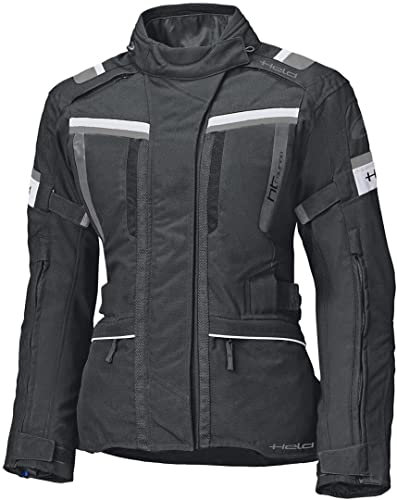 Held Tourino Damen Motorrad Textiljacke Schwarz/Grau B-3XL