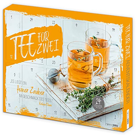 itenga Adventskalender TEE für zwei - Rohling ungefüllt zum Selberfüllen - Teeadventskalender - 50x35x4,6cm