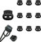 Siqian Toggles for Drawstrings 10 Pack Cord Locks Set, Dual-Holes Spring Set Double Holes Toggle Loaded Plastic Round Ends Stopper Fastener Oval Locks, Black, M, (SQ-SKTHSSTZ01-BK10-CX-UK)