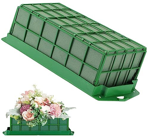 Hachera Schiuma Floreale, Schiuma Blocco Floreale, Fiori Freschi Schiuma, Schiuma Per Composizioni Floreali, Con Supporto e Griglia, Per Arte Floreale, Negozio Di Fiori, Matrimonio Decorazioni
