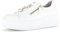 Gabor Damen Low-Top Sneaker, Frauen Halbschuhe,Best Fitting,Turnschuhe,Laufschuhe,schnürschuhe,schnürer,Sportschuhe,Weiss (Gold),42 EU / 8 UK