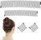 Bkemkri 4 Pcs Hairbands, Bandeaux pour femmes et hommes, Zigzag, Ondulés, Métal, Invisibles, Convient aux cheveux cassés, Unisexe, Extérieur, Sports, Fitness, Yoga