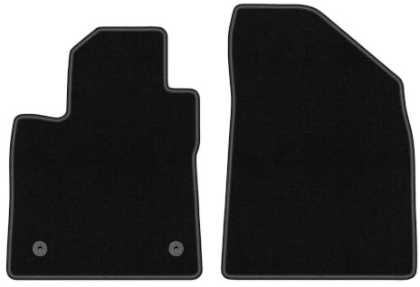 Velours-Fußmatten vorne passend für MG 4 2022-, Schwarz, BASIC, passgenau | passend für Schrägheck; dünner Velours-Teppich (Polypropylen), ca. 4 mm; rutschfest, runde Befestigungen (Typ AV)