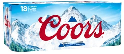 Coors Lager Beer 18 x 440ml (cans)