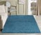 Serdim Rugs Moderner Shaggy Modern Shaggy Teppich, hoher Flor Flor lang Läufer, Soft Touch, Teppich Uni Blaugrün; Größe: 80 x 150 cm, türkis
