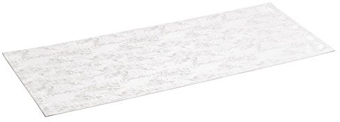 Schwar Textilien Tischband Tischläufer Fleckschutz Lotus Effekt bügelfrei abwaschbar Meliert Farbe Weiß Maße 40x100cm