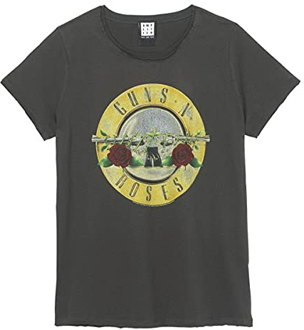 Amplified Guns N Roses Drum Womens T-ShirtXLCharcoal