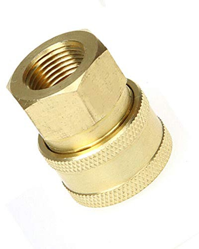 Hochdruckreiniger Adapter weiblich G3/8 auf 3/8 Hochdruckreiniger Kupplung Adapter Schnellverschluss Gartenschlauch Auto Spritzpistole Anschluss (1 Stück)