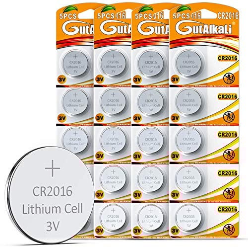 20 Piles Boutons CR2016 Lithium 3V (CR2016-20 Piles)