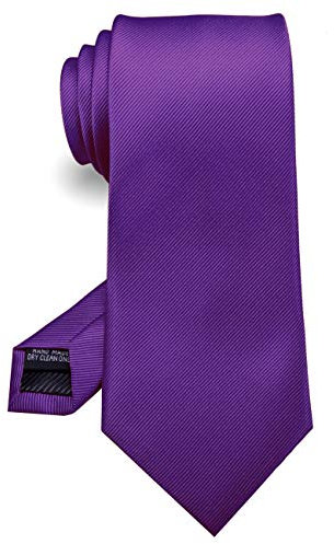 JEMYGINS Pourpre Cravate Cousue Main pour Homme - Travail, Fête(8),Pourpre,M