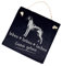 Schiefertafel Rhodesian Ridgeback Leben, Lieben, Lachen - Gassi gehen - 11 x 11 cm