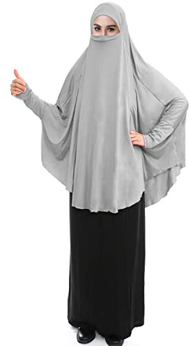 khalat Islamischer Niqab Hijab Frauen muslimische Gebet Khimar Langes Haar Abdeckung Abaya Hijab -1 Stück