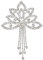 FINGERINSPIRE Quaste Strassapplikation Nähen Kristalle Applikation Dekoration Silber Kristalle Applikation Dekoration Glänzende Strassapplikation für Kleid, Kleid, Kopfbedeckung, Schuhe