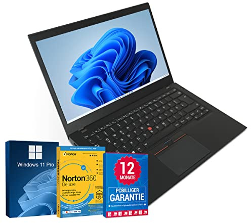 Lenovo ThinkPad T460s 14 Zoll Full HD Laptop Intel Core i5-6300U@ bis zu 3 GHz 8 GB 256 GB SSD mit Windows 11 Pro & GRATIS Antiviren-Software inkl. 12 Monate Garantie (Generalüberholt)