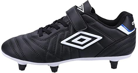 Umbro Childrens/Kids Speciali Liga Leather Football Boots (10 UK Child) (Black/White)