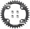 Teyssor Fahrrad Kettenblatt Schmal Breit Einziger Kettenring 104 BCD 32T 34T 36T 38T mit 4 Stücke Kettenrad Schrauben für Rennräder MTB