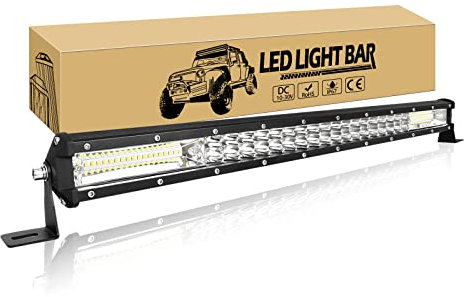 Willpower 24 Zoll 61CM 216W Led Arbeitsscheinwerfer Bar Flutlicht Spot Combo Led Scheinwerfer 12V 24V Wasserdicht IP67 Led Bar für Offroad Auto Traktor LKW Zusatzscheinwerfer Lightbar…