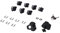 SW-MOTECH Set di 7 Serrature per BAULI Trax Ion ADV + Kit Portapacchi Evo ANTIFURTO 2 Chiavi Nero, X Unisex-Adult, with Anti-Theft Device, 9 Schlösser