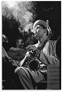 TSALF Leinwand Wandkunst Malerei Kein Rahmen Dexter Gordon Poster 60x90cm
