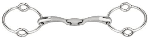 Sprenger SATINOX Aufziehtrense 14 mm doppelt gebrochen - Edelstahl rostfrei, 115 mm Weite