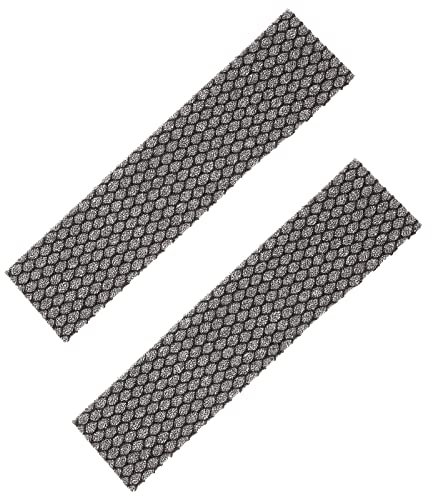 PATIKIL 8.5 x 2 x 0.2 Aire Acondicionador Espuma Filtro, 2 Paquete Aire Filtración Reemplazo Lavable Reutilizable para Aire Acondicionador Purificadores, Negro