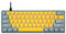 Docooler Teclado mecánico de 61 Teclas con Cable USB out-EMU, retroiluminación LED, admite Intercambio en Caliente, Interruptor Azul/Interruptor Rojo