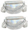 PACKOVE 2st Helle Diamant-gürteltasche Umhängetaschen Partygürtel Der 80er Gürteltaschen Kristallbeutel Damen Bauchtasche Tasche Mit Strasssteinen Hüfttasche Fräulein Netz Metall Plastik