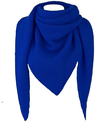Gloop Damen Schal XXL Strick Dreieck Schal Strickmuster Halstuch Dreieckstuch ohne Kratze an Haut made in Italy