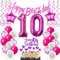 Deko 10. Geburtstag Mädchen - Luftballons, Tortendeko, Geschenk und Dekoration in Rosa für 10 Jahre