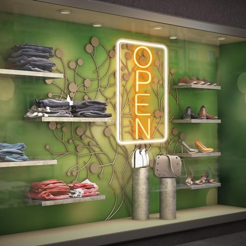 OPEN Letrero de Neón de LED,OPEN Neón LED para Bares, Cafeterías, Restaurantes, Hoteles, Luz Neón Decoración Barra, OPEN Luces de noche de pared con Letrero de Neón