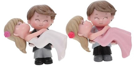 Toyvian 6 Paare Prinzessin Umarmungspaar cute decor hichzeitstortendeko Lustige Party Dekoration Dekoration hochzeitsdeko Miniatur Nachtisch Kuchen Liebhaber Puppe