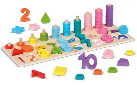 Dal 054121 Magischer Schmetterling Holzspielzeug für Kinder ab 3 Jahren