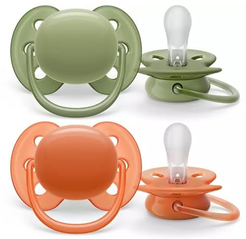 Philips Avent Ultra Air Nachtschnuller, leichte, atmungsaktive Schnuller für 18 Monate und älter, BPA-frei, mit Leuchtknopf im Dunkeln 2 Stück (Modell SCF376/23)