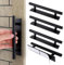 Piriuuo 4 Pack Adhesive Cabinet Handles Pulls, Self Stick Door Handles ABS Plastic Pulls Push Peel and Stick Pull Helper Drawer Pulls Wardrobe Handle Furniture Handles, Black