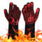 800 ℃/1472℉ Heat Resistant Gloves Silicone Non-Slip Oven Mitts Grilling Long Kitchen Gloves for Grilling, Barbecue, Baking, Welding