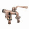 SXWYLZ Rubinetto Giardino Doppio Vintage Doppio Rubinetto Giardino Ottone Rubinetto Acqua Fredda Rubinetto da Esterno A Muro Rubinetto da Esterno Antigelo