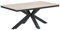 Gardissimo Gartentisch Esstisch Armati hell 180 x 100 cm rechteckig, Tisch Aluminium Nonwood Wetterfest Outdoor anthrazit pflegeleicht