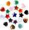 QINJIEJIE Stern und Herz Kleine Geschenke für Kinder Edelsteine Glücksbringer Gastgeschenke Stern Kleine Geschenke Glückssteine Kinder Kristalle Bunte Herz Steine Kristall Edelstein Glücksbringer