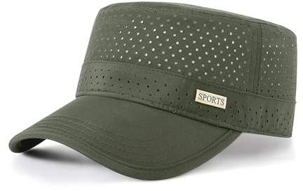 YAMEE Military Cap Herren Sommermütze Mesh Leichte Atmungsaktive,Army Cap Männer Schnelltrocknende,Baseballcap Herren für Outdoor-Sport,Wandern