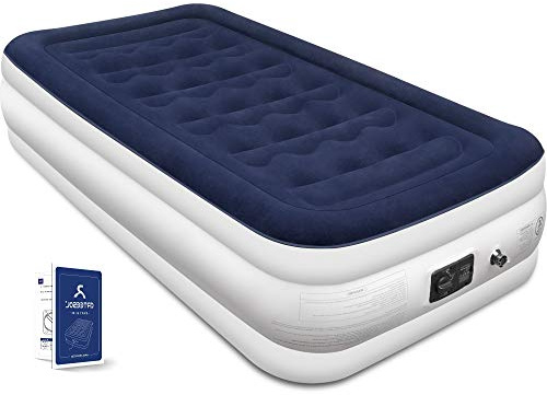Blackace arteesol Matelas Gonflable autogonflant avec Pompe électrique pour visiteurs et Voyageurs, gonflage Rapide en 1,5 à 3 Minutes, Surface floquée Douce
