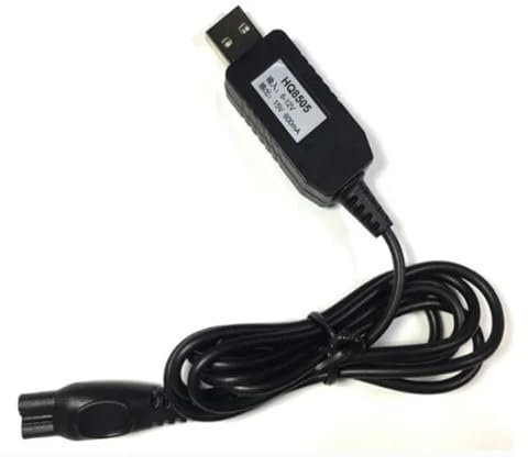 Caricabatterie for rasoio da parrucchiere, compatibile con Philips, tagliacapelli MG7720 MG7790 BT9290 BT9295 QG3398 QG3364 QG3371(Only USB Cable)