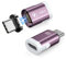 HanCenDa Magnetisches USB-C Adapter 2er-Pack - Gerades 24-Pin USB4 Adapter mit 240W & 40Gbps, 8K 60Hz Video für Thunderbolt 3/4, MacBook Pro/Air, iPhone 16/15, Steam Deck, PS5, PSVR2 (Rosa)