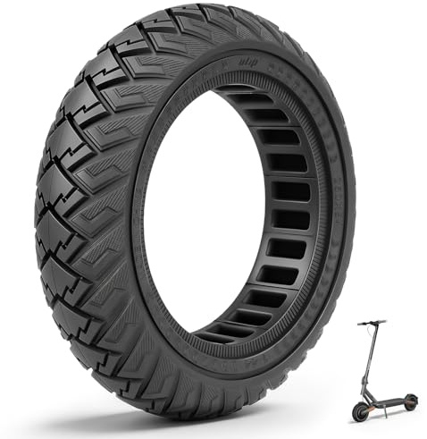 VOLOHAS 250x64 Vollreifen für Xiaomi 4 Ultra, Navee S65, Navee S65C, Navee ST3/ST3 Pro Elektroroller 250*64 Offroad Solide Reifen10 Zoll Vollgummireifen Reifen Ersatzreifen Zubehör (Schwarz 1 Stück)