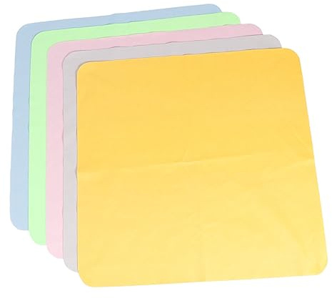 Chiffon de Nettoyage D'écran 5 Pièces en Tissu Ultra-Doux pour Écran | Téléphone et Ordinateur, Séchage Rapide et Lavage Facile, Format Portable, Lot de Cinq Couleur Aléatoire